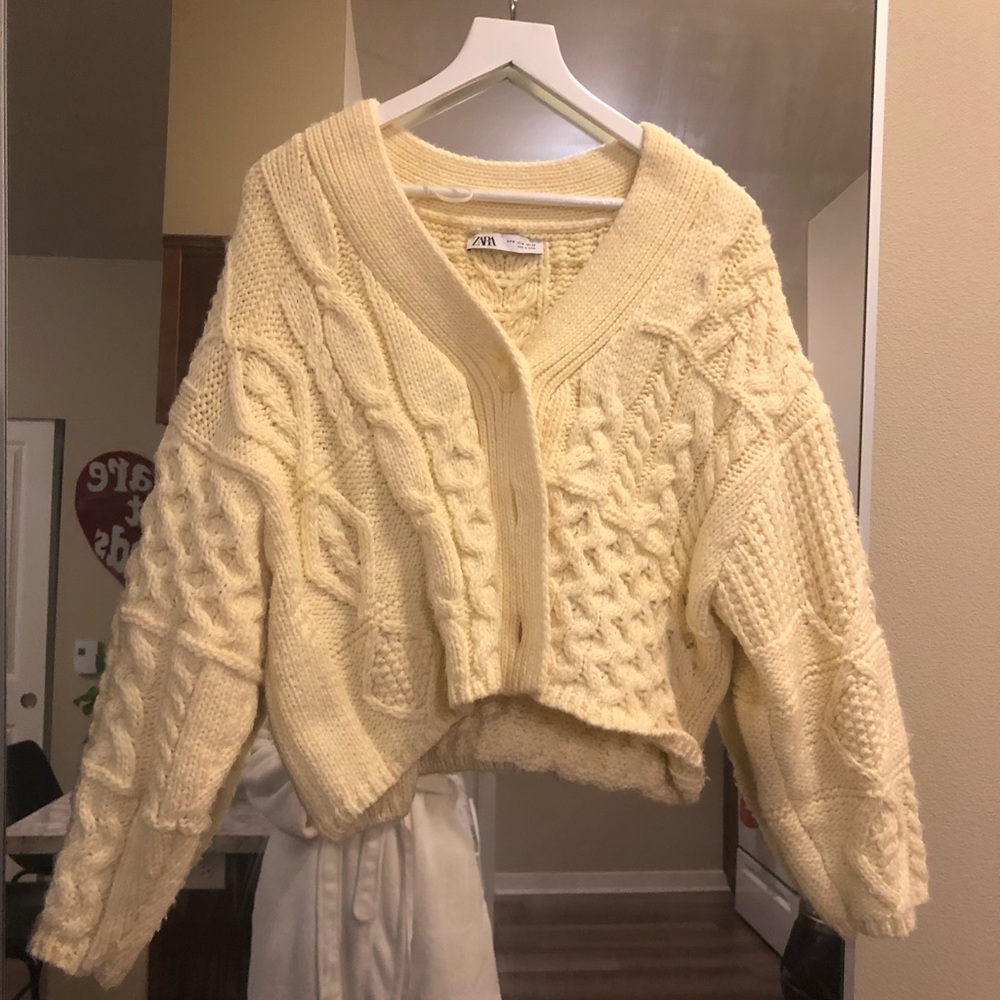 Zara Patchwork Sweater ❤️